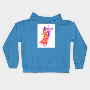 ballroom dancer in red Kids Hoodie